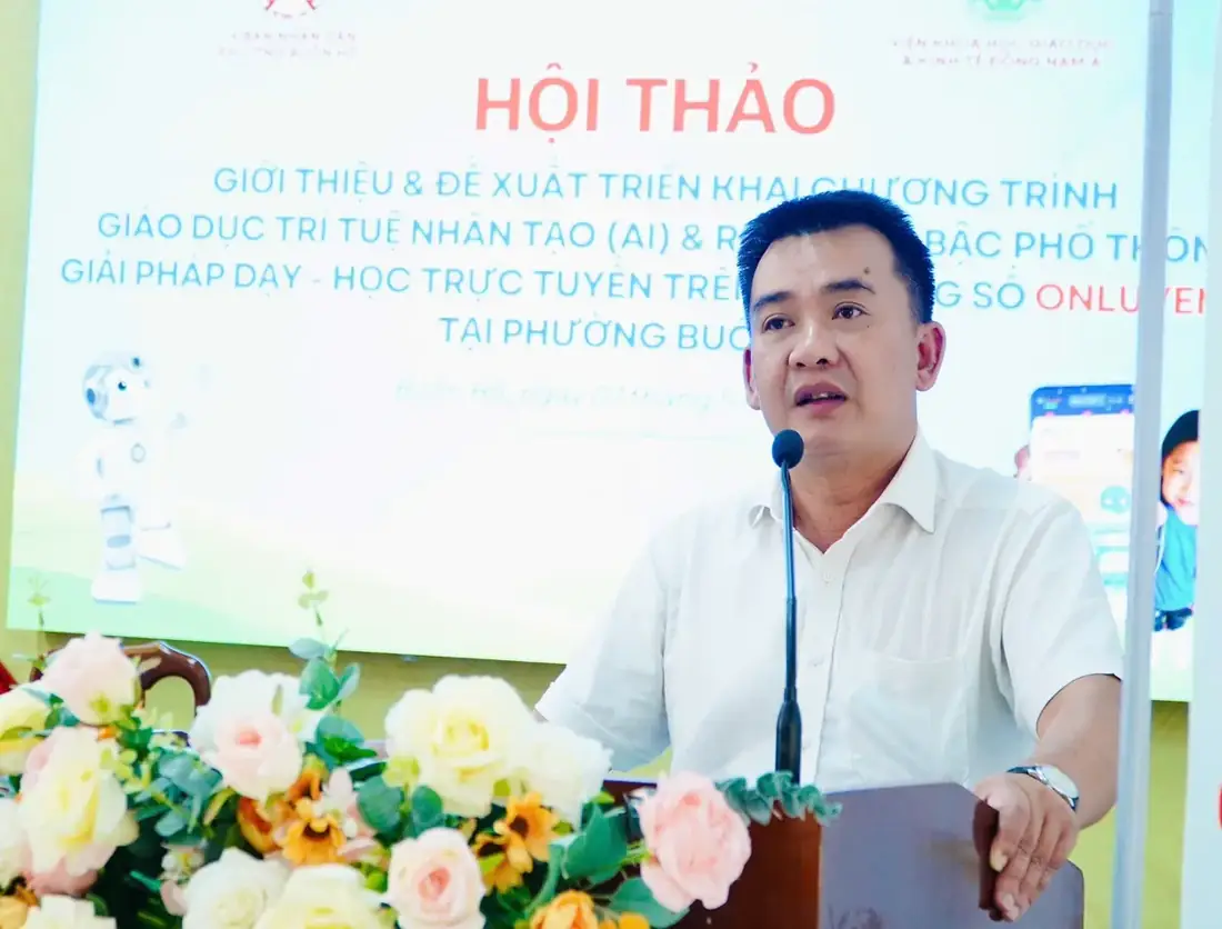 Hội thảo giải pháp giáo dục AI và Robotics tại phường Buôn Hồ, tỉnh Đắk Lắk