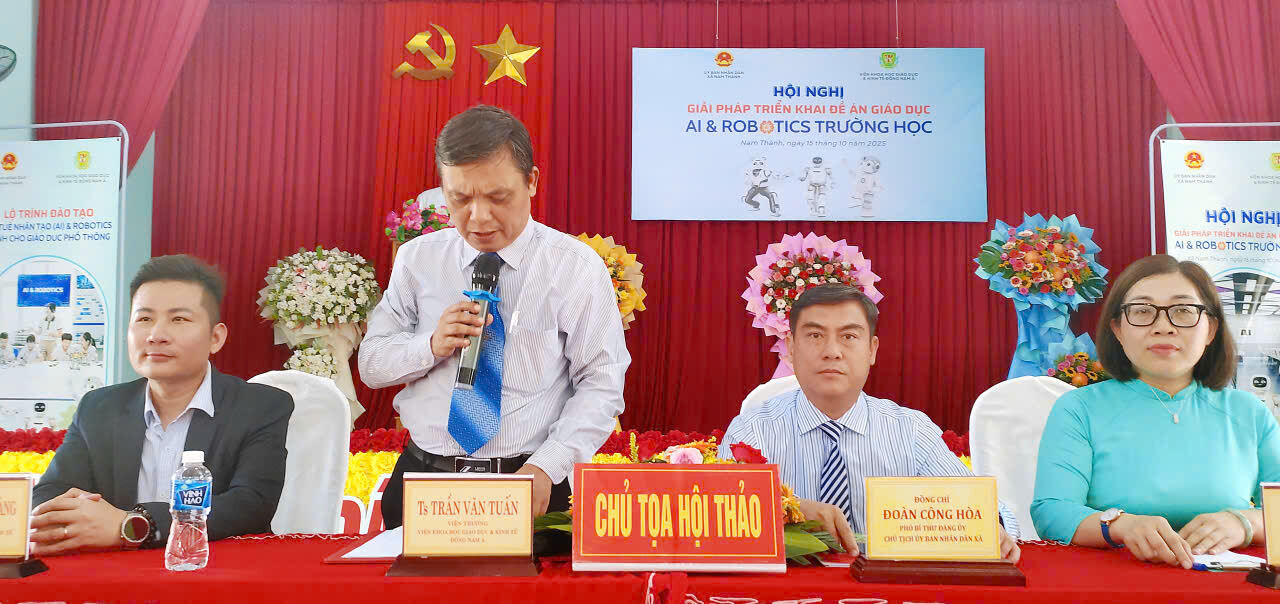 Hội nghị Giải pháp triển khai đề án Giáo dục AI & Robotics trường học - Bước tiến mới trong chuyển đổi giáo dục